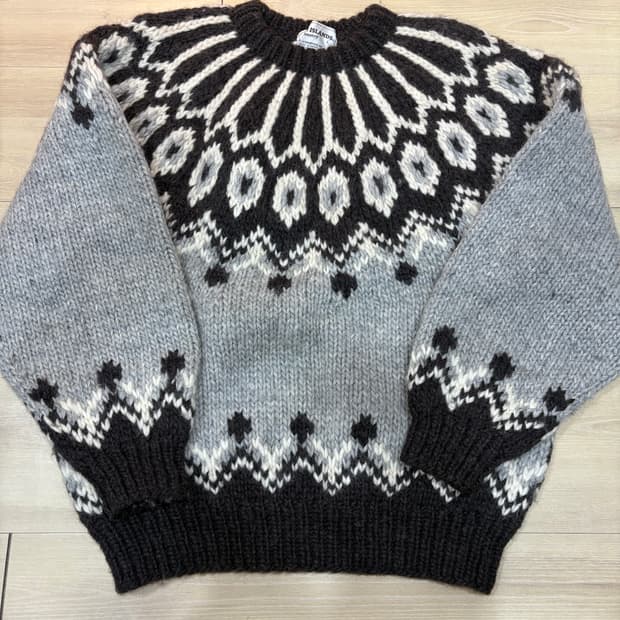 노르딕 패턴 빈티지 니트