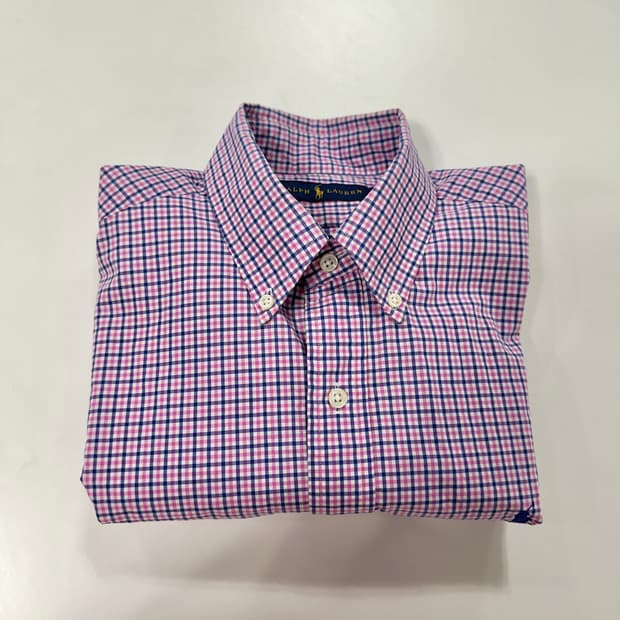 폴로 커스텀슬림핏 체크 셔츠