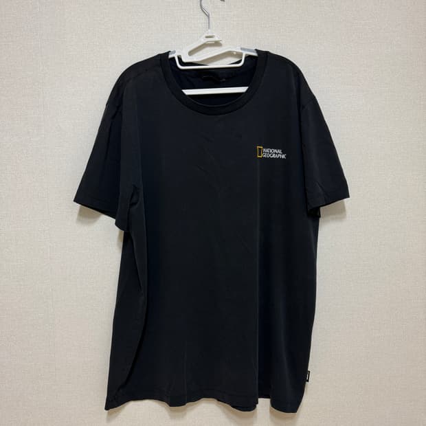 내셔널지오그래픽 검정 반팔 티셔츠 XXL