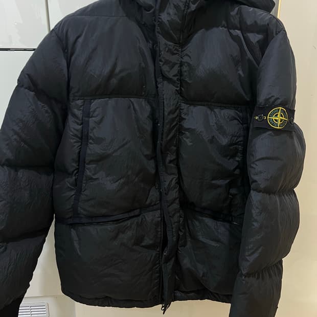 스톤아일랜드 나일론 메탈 패딩 xl