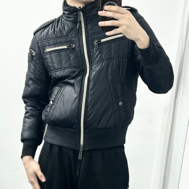 디젤 투웨이 바이커 패딩