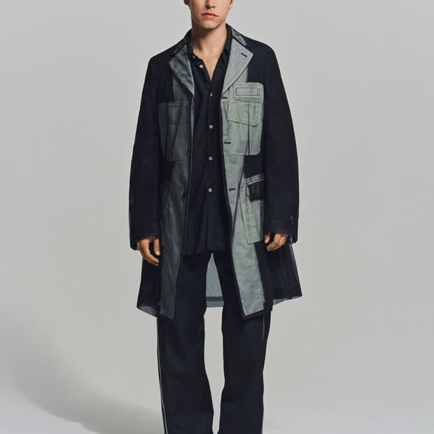 (택있음)25ss 꼼데가르송 옴므플러스 튤 자켓 m(시착 1회)