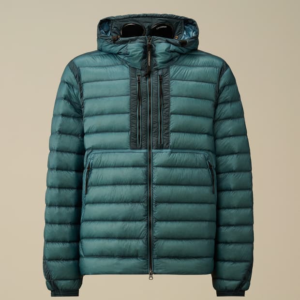 cp컴퍼니 dd쉘 고글 다운자켓 에게안블루 S