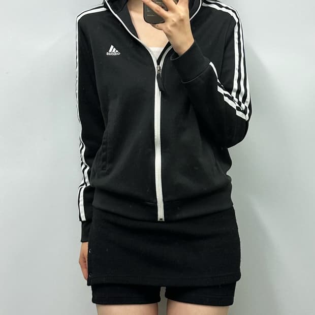 아디다스 블랙 트렉 져지