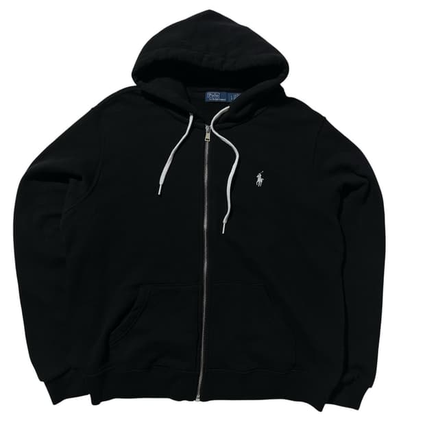폴로 랄프로렌 후드집업 블랙 (신형QR)