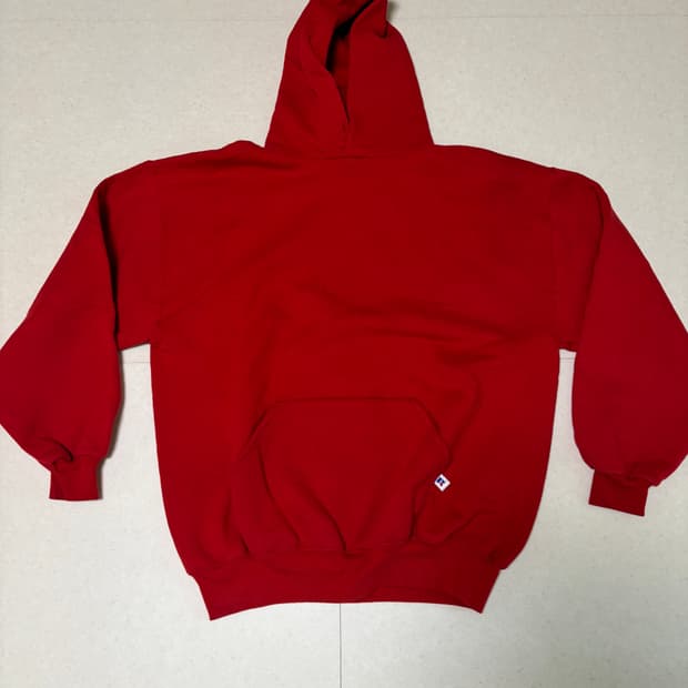 Usa 90s 러셀 애슬레틱 후드 레드 XL 