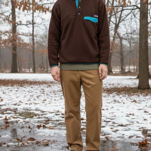  파타고니아 헤비웨이트 신칠라 플리스 풀오버 브라운 XL