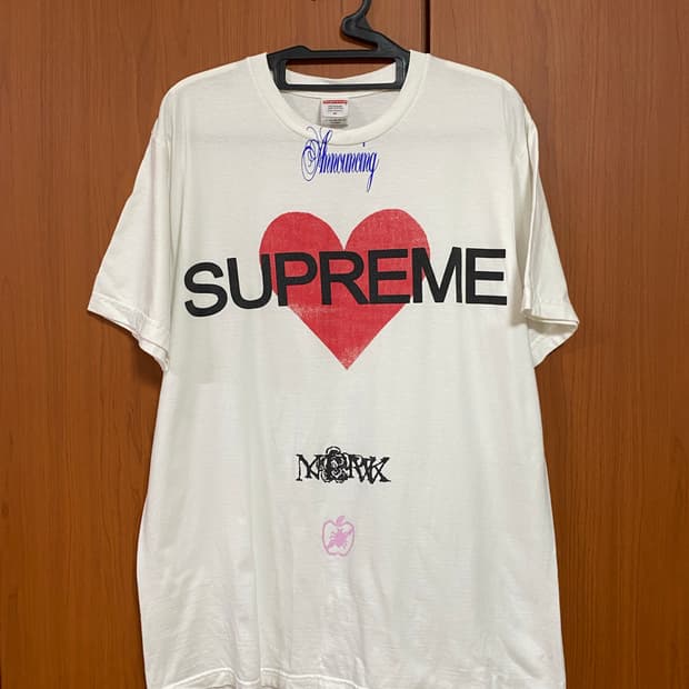 [SUPREME] 슈프림 어나운싱 티셔츠 화이트 25SS M사이즈