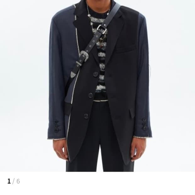 앤더슨벨 콘트라스트 뉴 대디 클래식 울 자켓 M