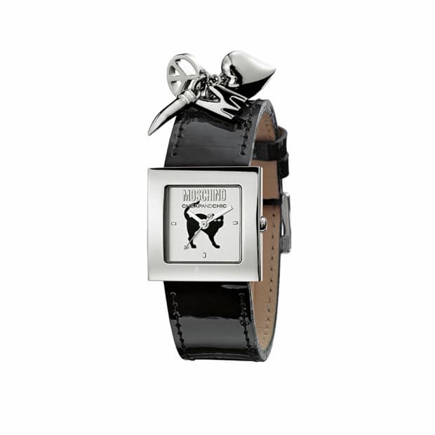 MOSCHINO 실버 참 손목시계