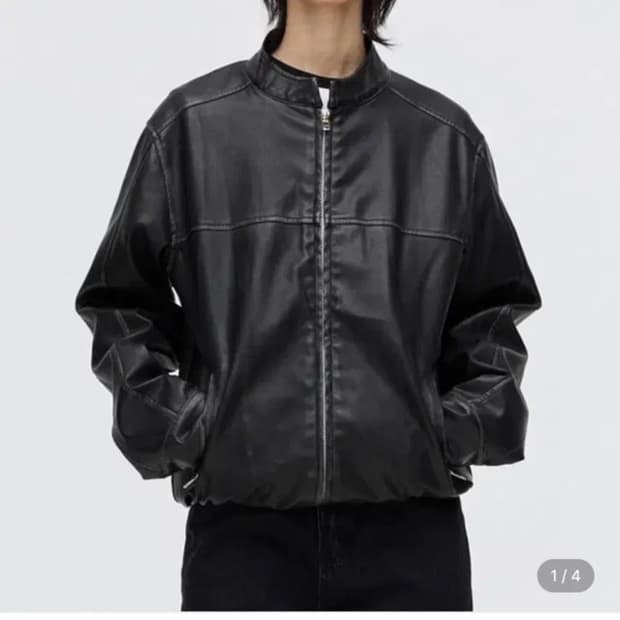 플리즈프로젝트 비건레더 자켓