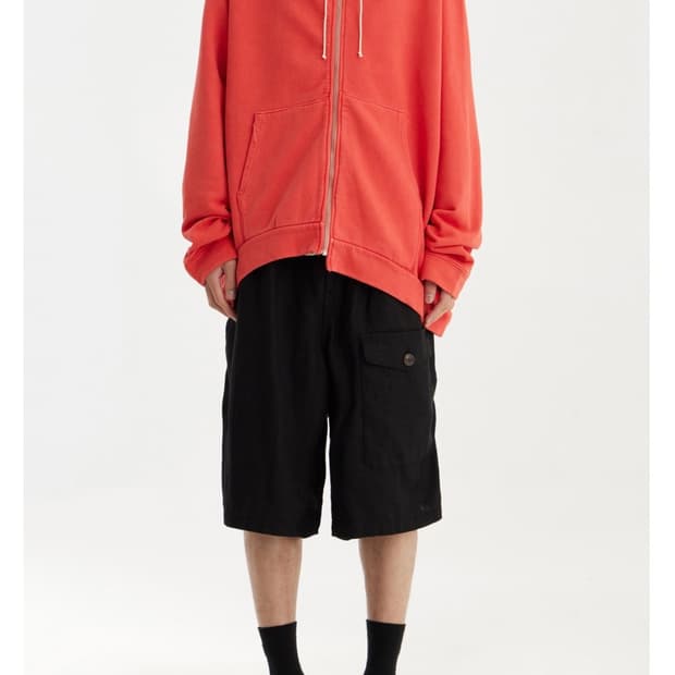 CAMIEL FORTGENS  zip hoodie-red (L)