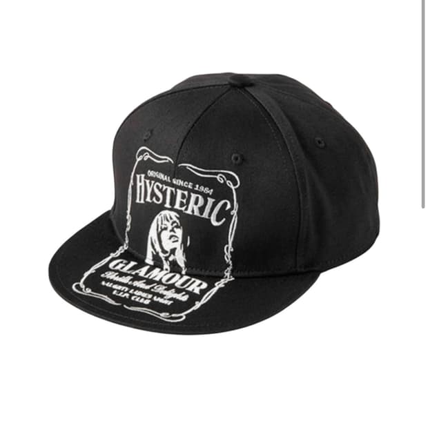 히스테릭글래머 HYS 위스키 자수 캡 블랙