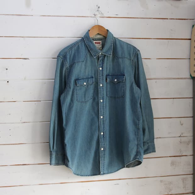 (착용컷) 리바이스 웨스턴 데님 셔츠 (남성용 98)
