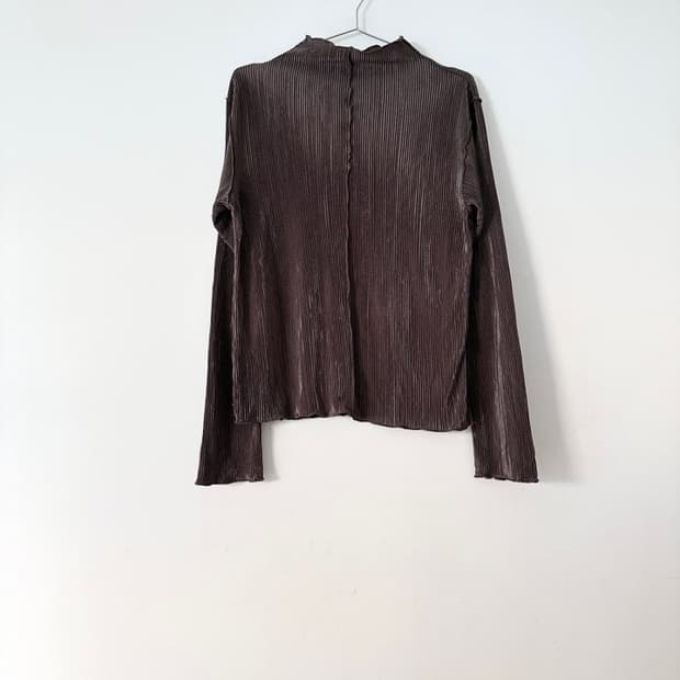 Glossy ribbed basic sleeveless 