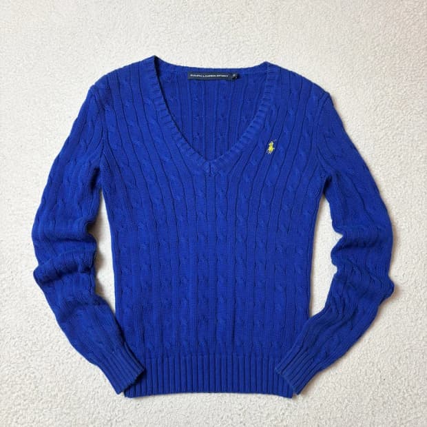 폴로 랄프로렌 00's 코튼 꽈배기 니트 PN6555