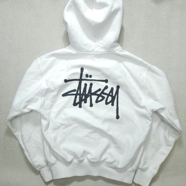 스투시 빅스탁로고 후드 집업 S