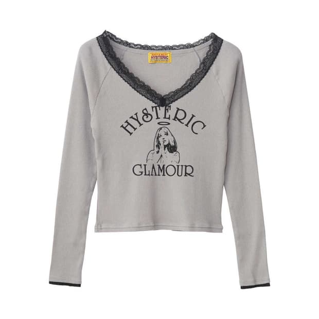 히스테릭글래머 엔젱 롱슬리브 티셔츠