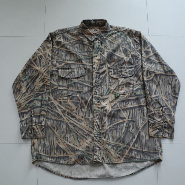 90s 미국생산  모시오크 리얼트리 플란넬 셔츠 워크셔츠