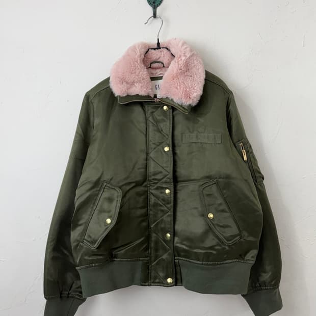 갭 프리마로프트 새틴 봄버