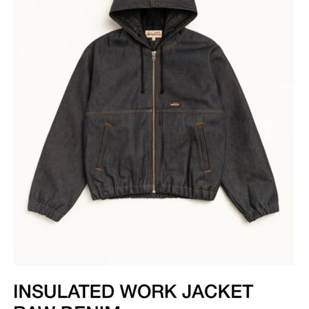 스투시 데님 재킷 S 택달린 새제품 공홈 전사이즈 품절상품