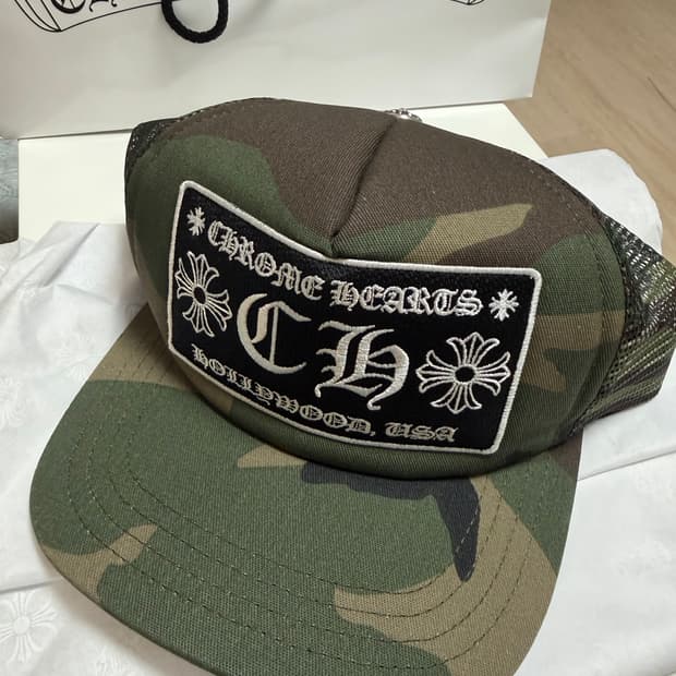 (새상품) 크롬하츠 할리우드 트러커캡 카모