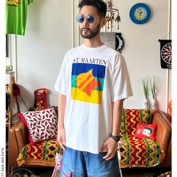 1980s "ST. MAARTEN" USA Vintage T-Shirt