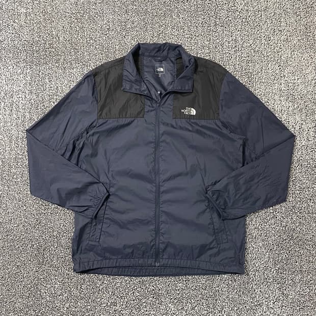 빈티지9. 노스페이스 집업 바람막이 나일론 윈드브레이커 점퍼 네이비