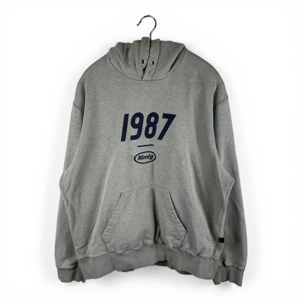  (무료배송)M) Mmlg 로고 후드 티 그레이