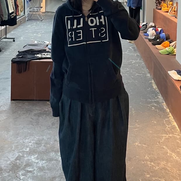 홀리스터 네이비 후드집업 H1077