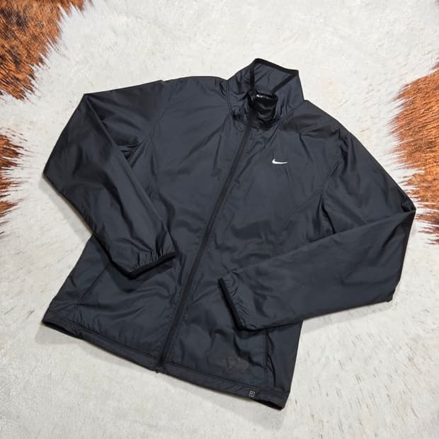 나이키 스우시 블랙 바람막이 자켓