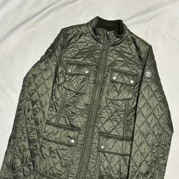 40 바버 여성용 포켓 퀼팅 자켓