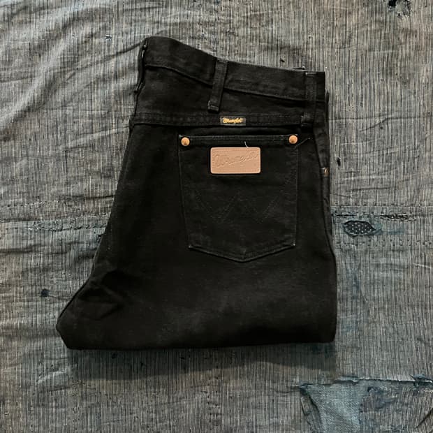 🇺🇸 90s USA 빈티지 랭글러 13MWZWK 블랙 데님 팬츠