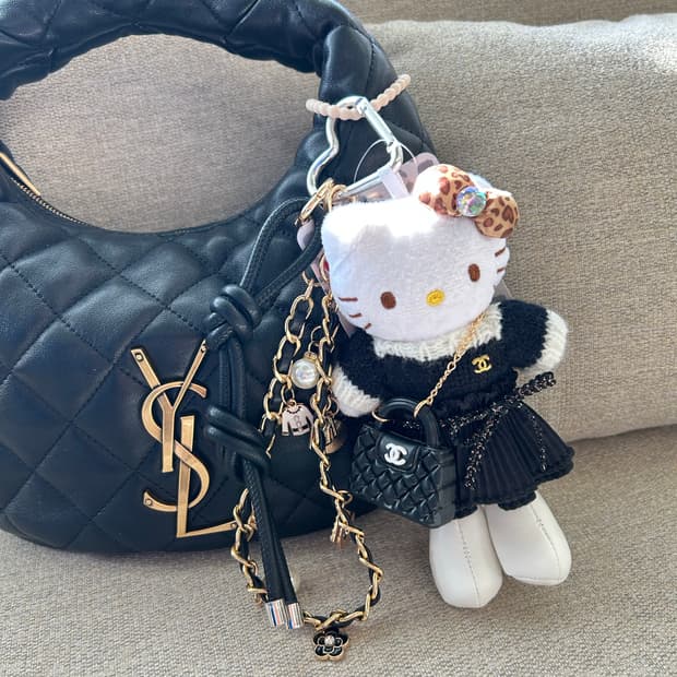 (26)롱다리키티 커스텀키링-🖤 Black Classic 🖤