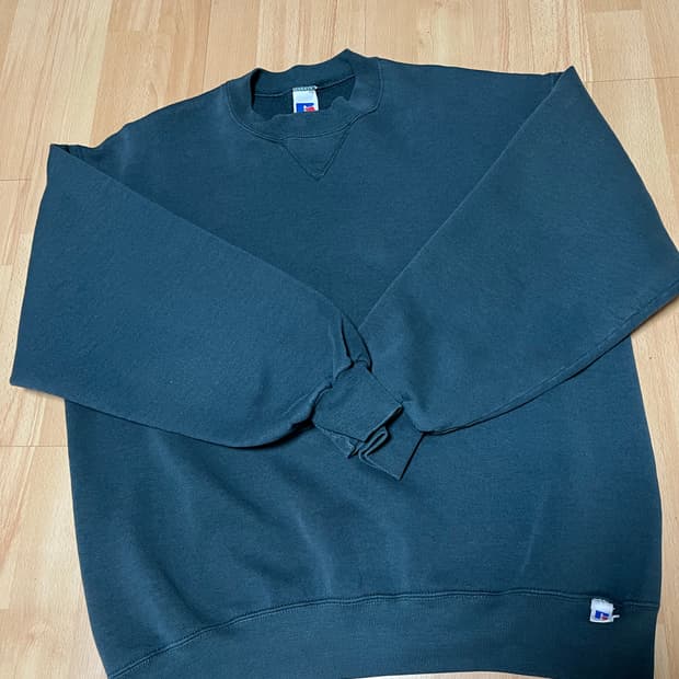 러셀 애슬레틱 90s 빈티지 스웻셔츠 다크그린