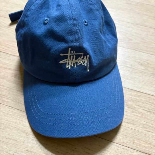 스투시 베이직 캡 블루