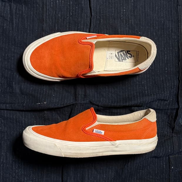 반스 볼트 OG 슬립온 59 LX 레드 오렌지 US8