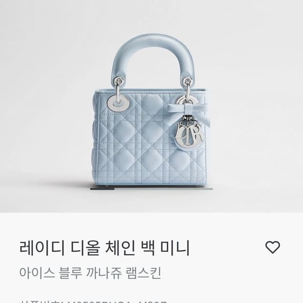레이디 디올 체인 백 미니