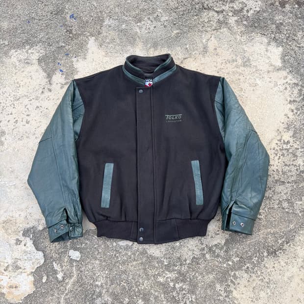 90s CANADA 빈티지 울 바시티 자켓 L