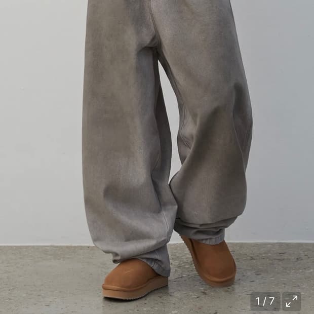 어반스터프 오일 워시드 데님 팬츠 더티 그레이