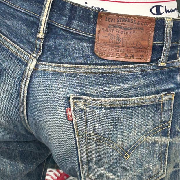 리바이스 501xx 28 셀비지 청바지 빈티지