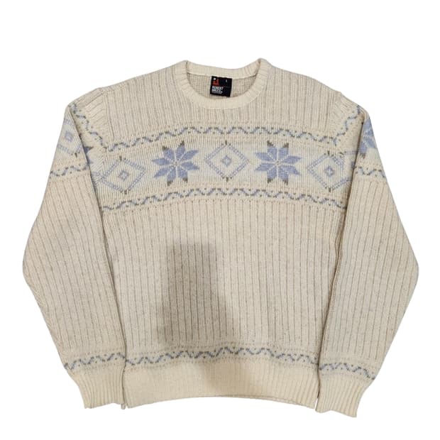 ROBERT BRUCE 노르딕 패턴 니트 스웨터