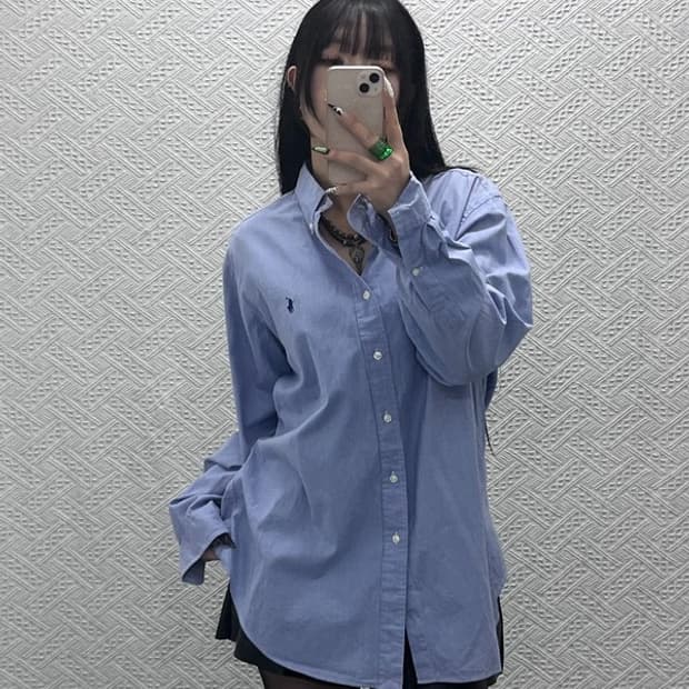 폴로 랄프로렌 모던 캐주얼 마이크로체크 셔츠 110 C08700