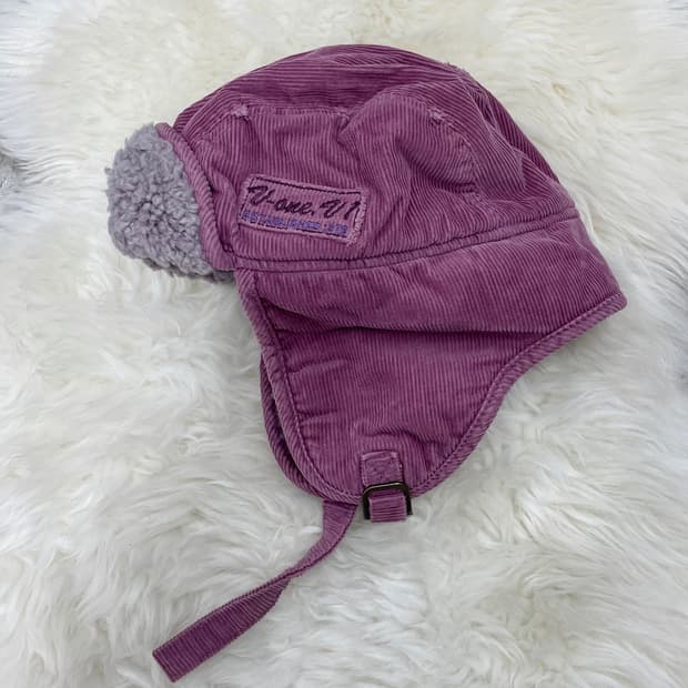 핑크 코듀로이 트루퍼햇💘