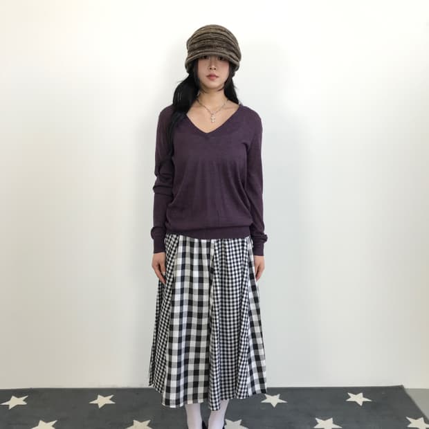 Jpn Pageboy Purple Acrylic Sweaters