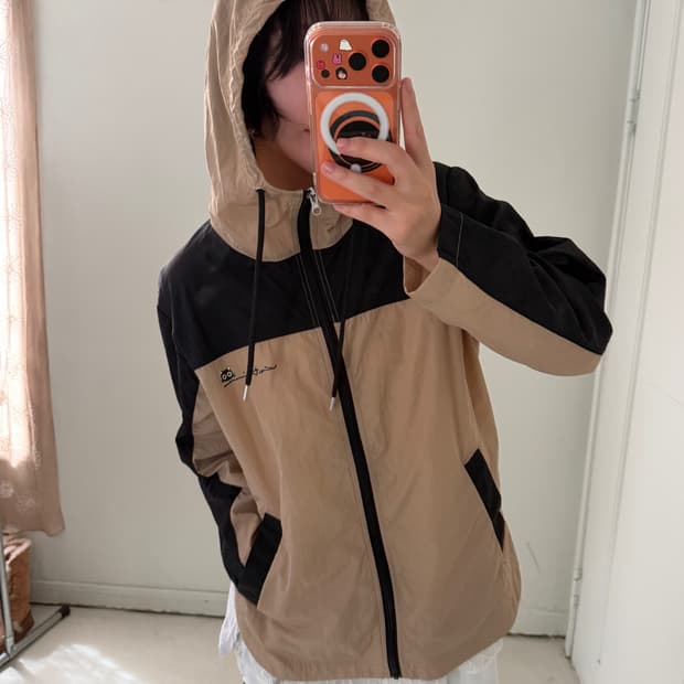 일본빈티지 고양이 바람막이 자켓