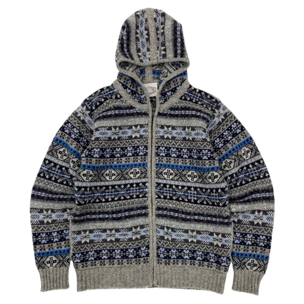 제이미슨스 셔틀랜드 울 페어아일 후드 자켓