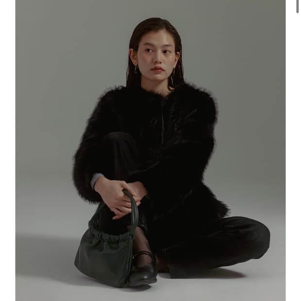 Urbanic30 faux fur jacket black