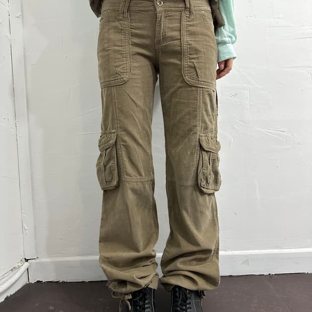 lara corduroy cargo pants