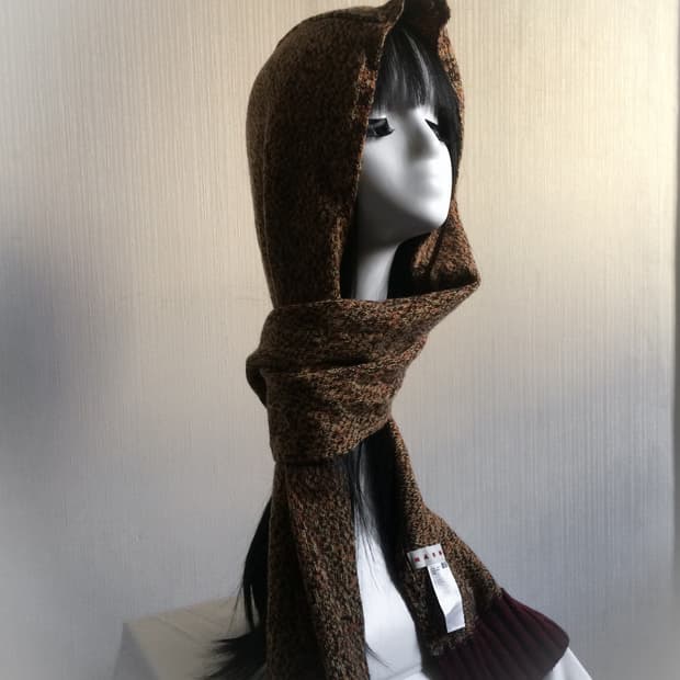  Marni x uniqlo knit hood muffler
